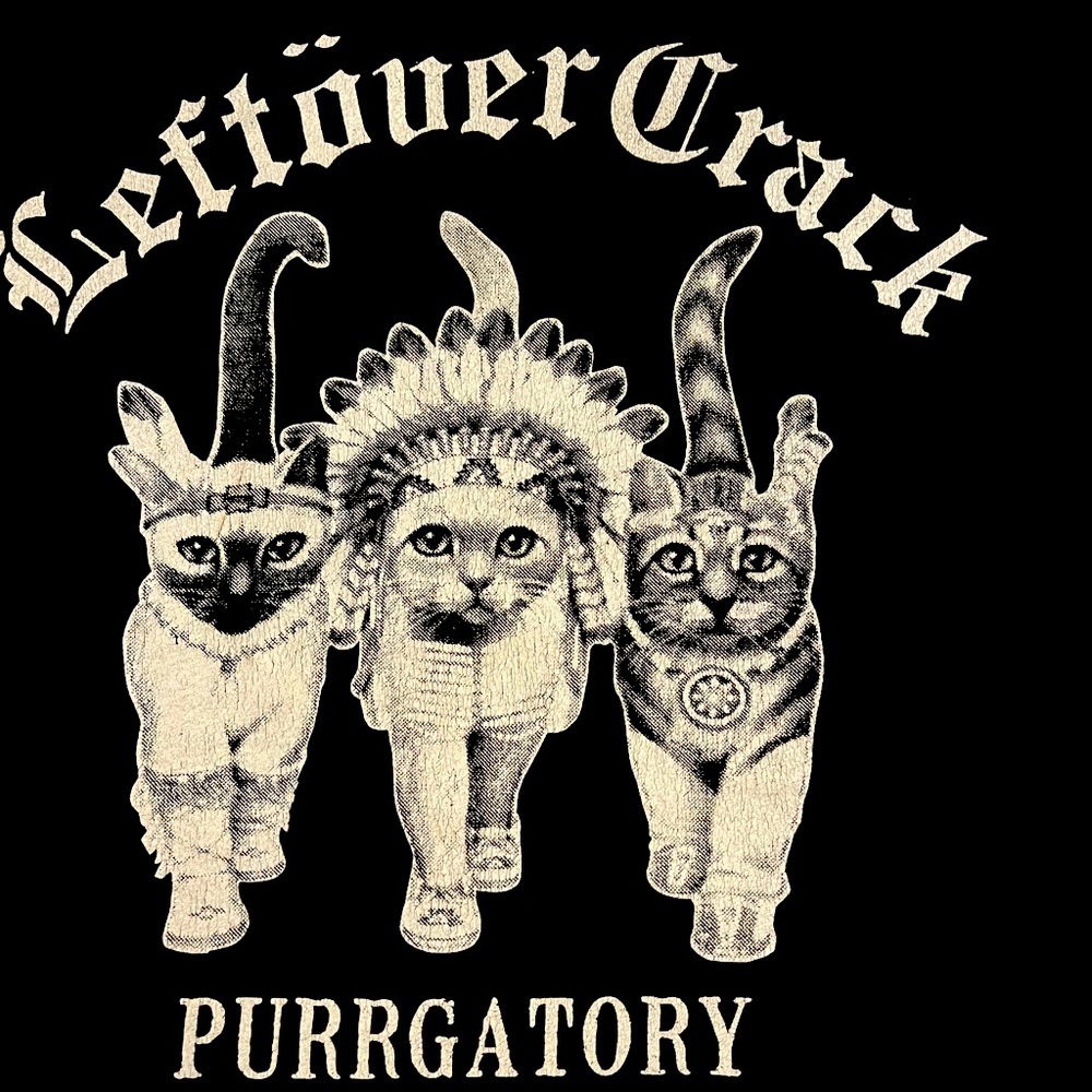 LEFTOVER CRACK band tee. Purrrrgatory. With sweet kittens 🐈‍⬛ Good condition